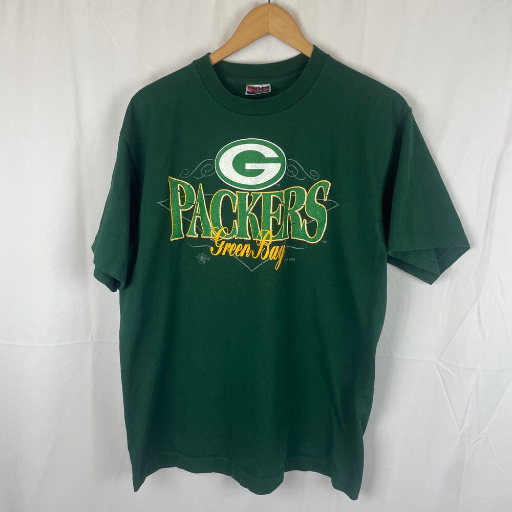Trench Ultra Men's Green Bay Packers Vintage 1995 90s Short Sleeve Crew Shirt XL